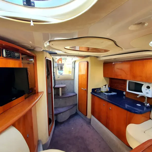 Interior of Cranchi 41 Endurance Extasea with salon and seating area